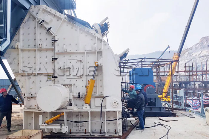 時產3600噸｜山美大型反擊式破碎機服務于江西骨料項目