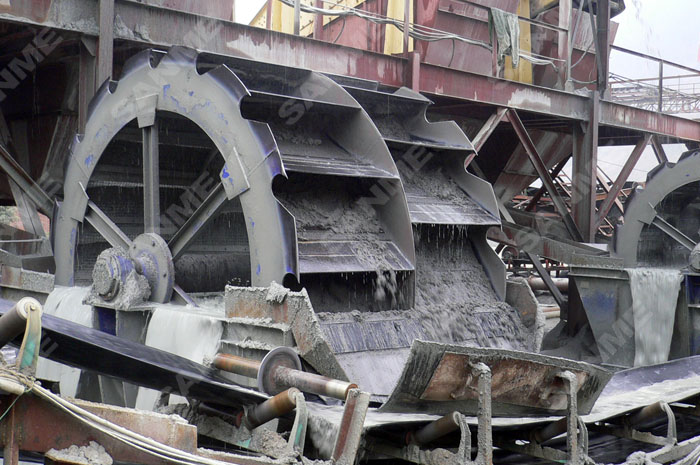 常用水洗砂設備:輪斗式洗砂機